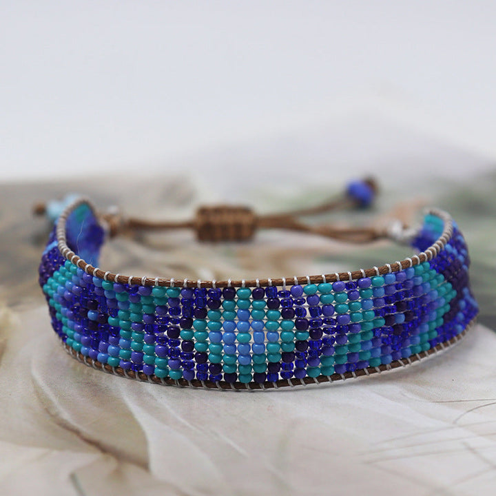 Bracelet Bohème Tissé À La Main