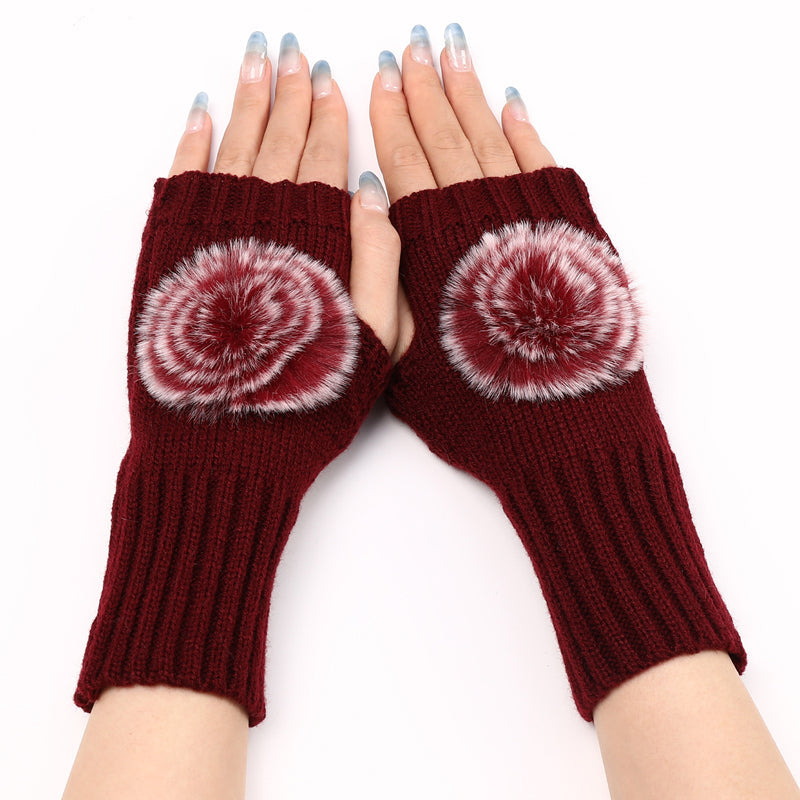 Gants Chauds De Couleur Unie