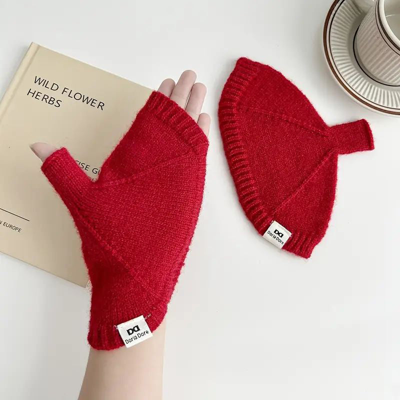 Gants Chauds De Couleur Unie