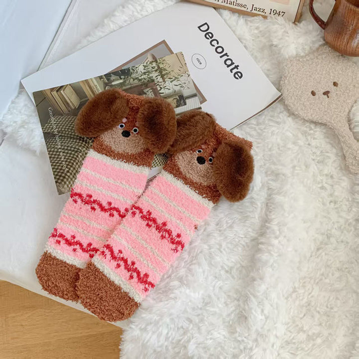 Chaussettes Chaudes De Dessin Animé