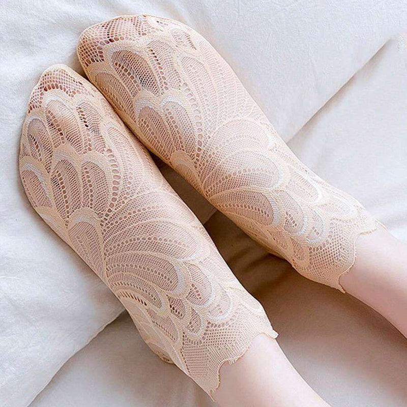 Chaussettes Respirantes En Dentelle