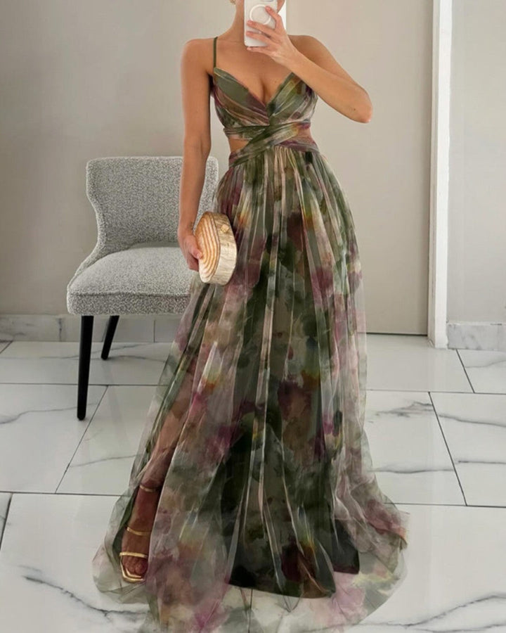 Beatriz | Élégance Florale en Maxi Robe