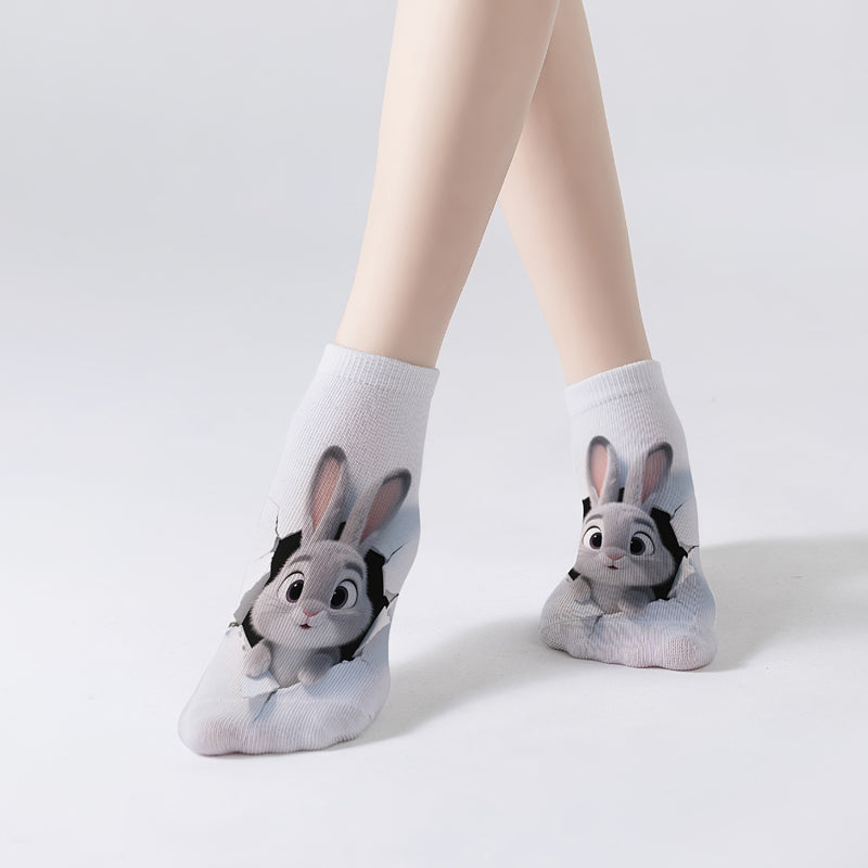 Chaussettes Décontractées À Imprimé Animal