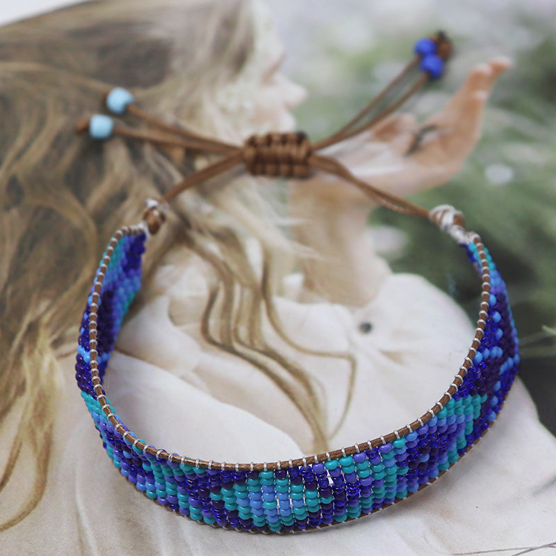Bracelet Bohème Tissé À La Main