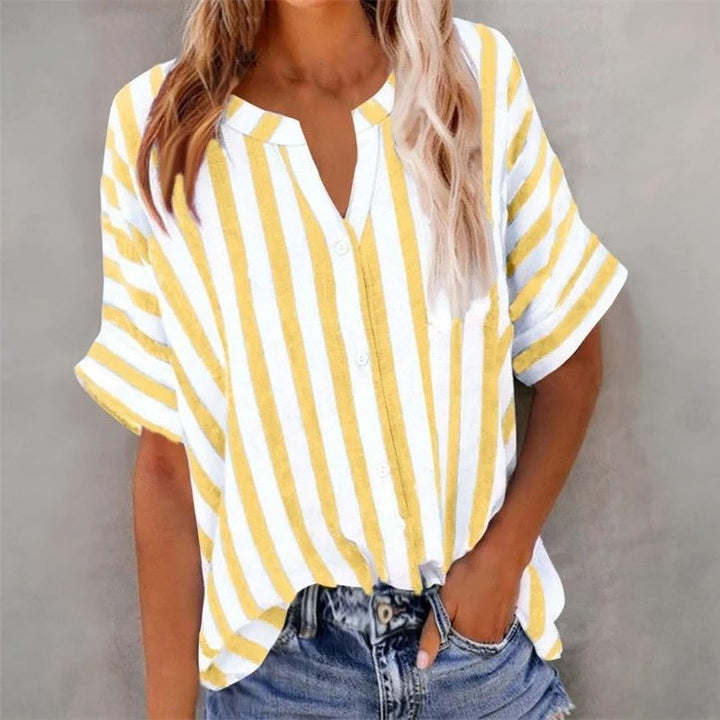 Blouse Rayée Décontractée
