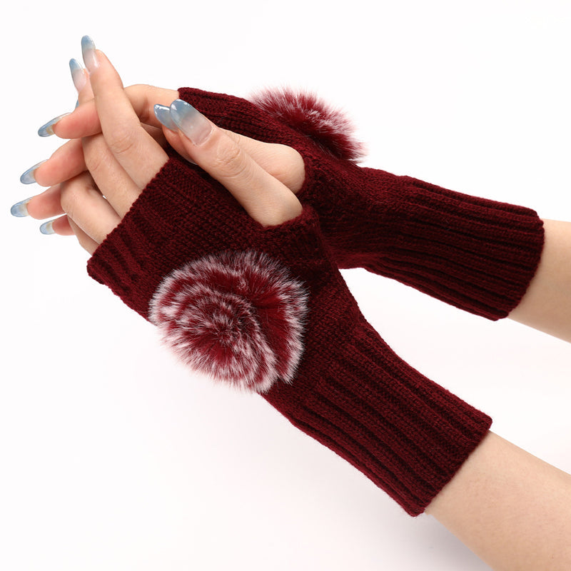 Gants Chauds De Couleur Unie