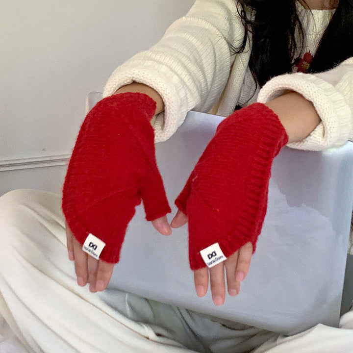Gants Chauds De Couleur Unie