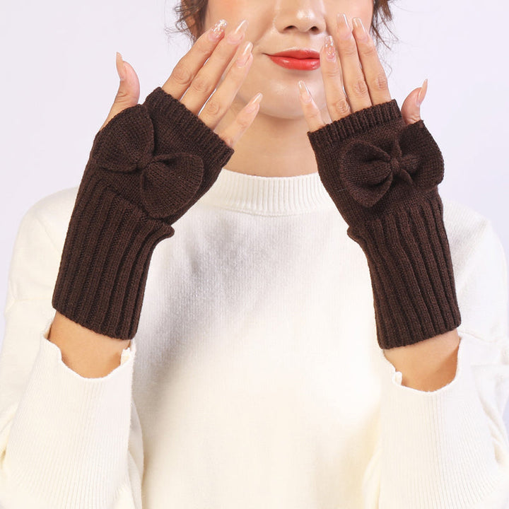 Gants Chauds De Couleur Unie