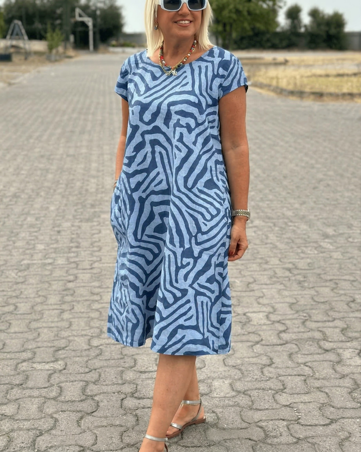 Avanille | Robe d’Été à Col Rond