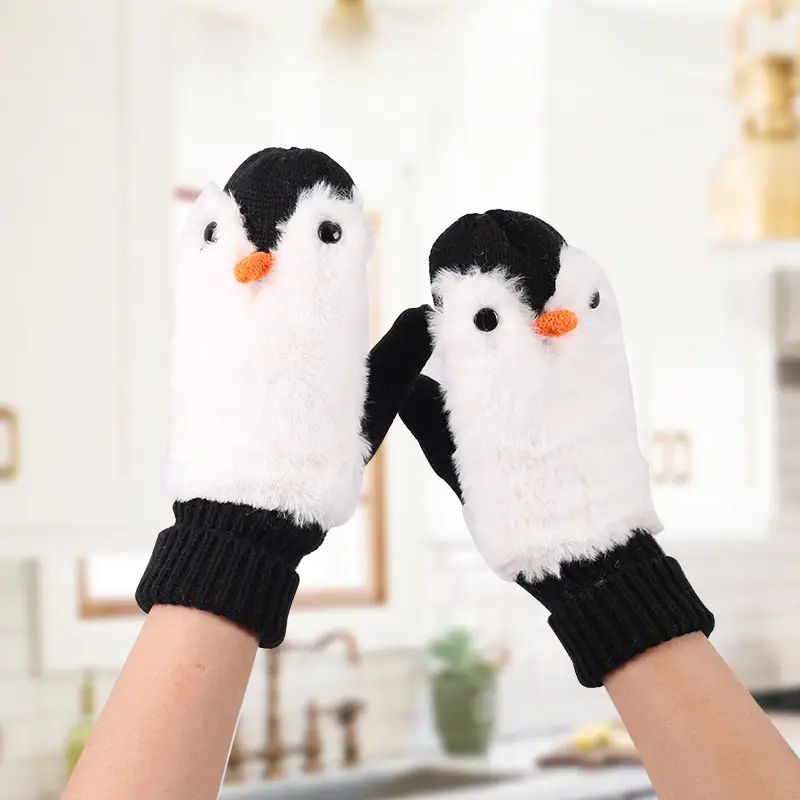 Gants Chauds De Dessin Animé