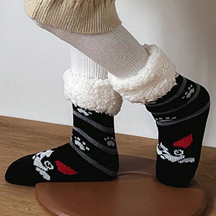Chaussettes Chaudes De Dessin Animé