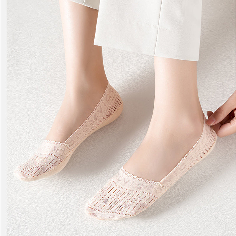 Chaussettes Respirantes En Dentelle