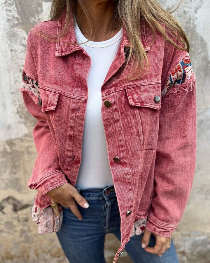 Yulia - Casual Denim Patchwork Jacket