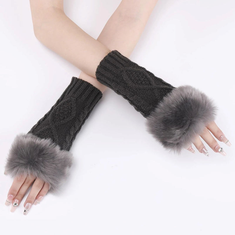 Gants Chauds De Couleur Unie