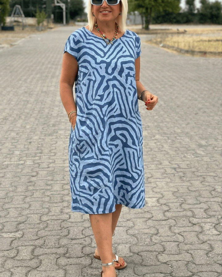 Avanille | Robe d’Été à Col Rond