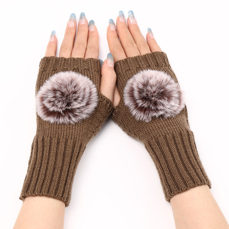 Gants Chauds De Couleur Unie