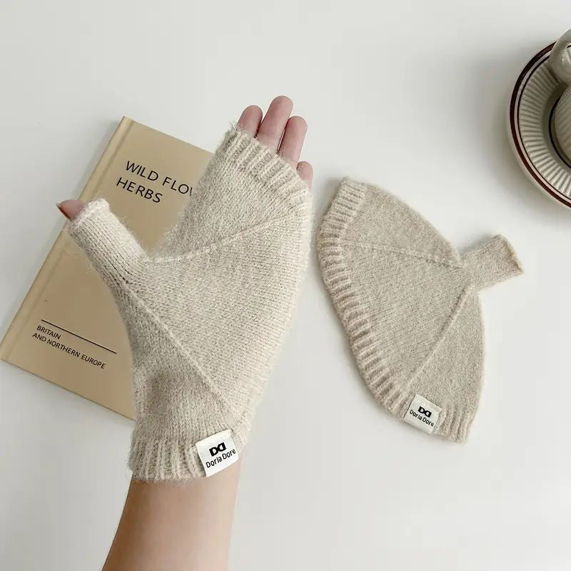 Gants Chauds De Couleur Unie