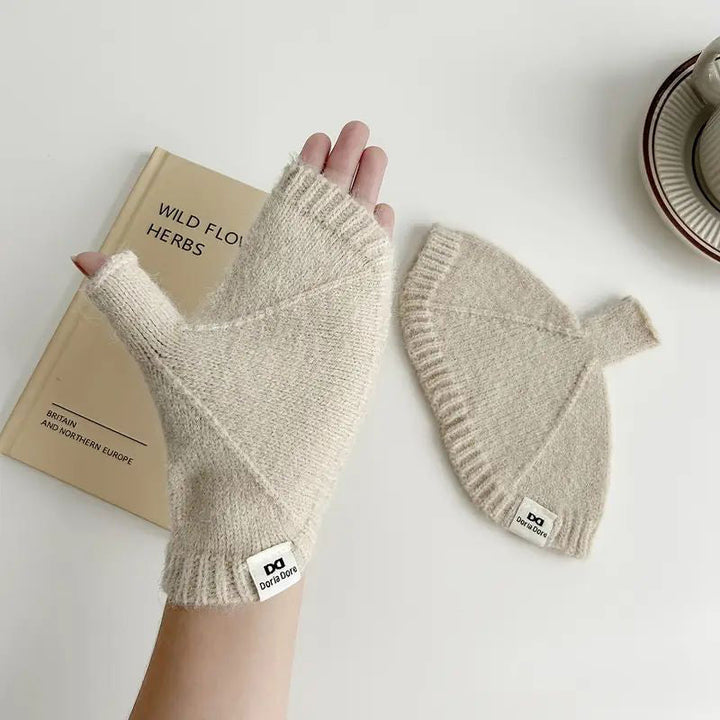 Gants Chauds De Couleur Unie