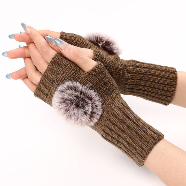 Gants Chauds De Couleur Unie