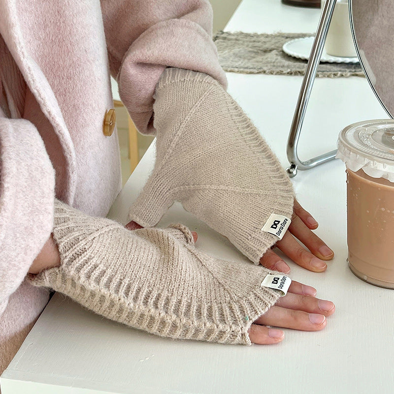 Gants Chauds De Couleur Unie