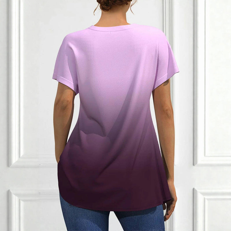 Blouse Décontractée À Dégradé