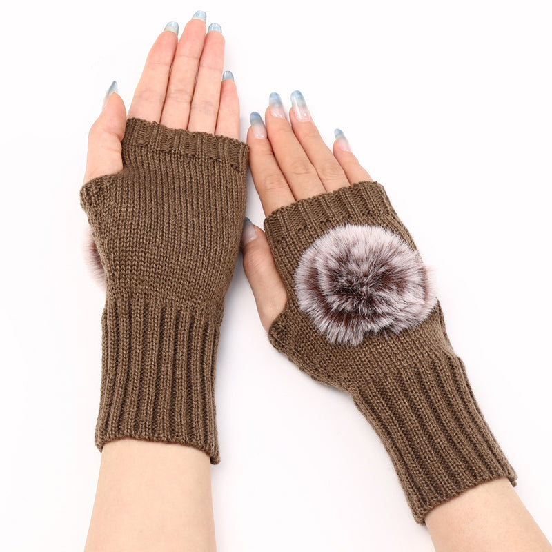 Gants Chauds De Couleur Unie