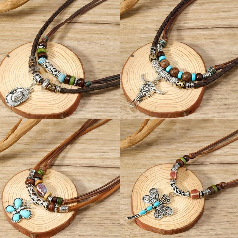Collier Pendentif Bohème Vintage