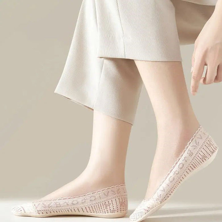 Chaussettes Respirantes En Dentelle