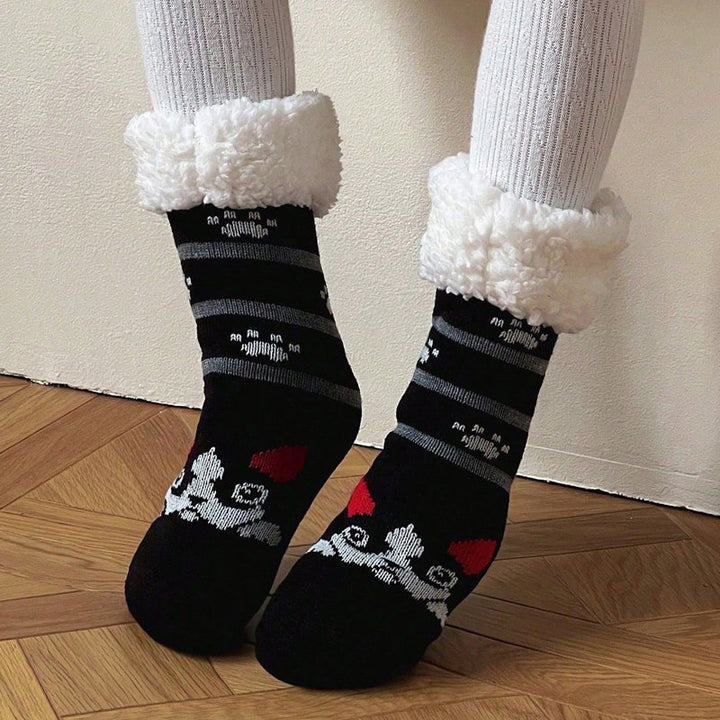 Chaussettes Chaudes De Dessin Animé