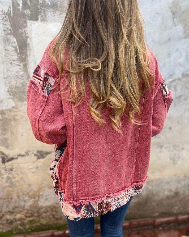 Yulia - Casual Denim Patchwork Jacket