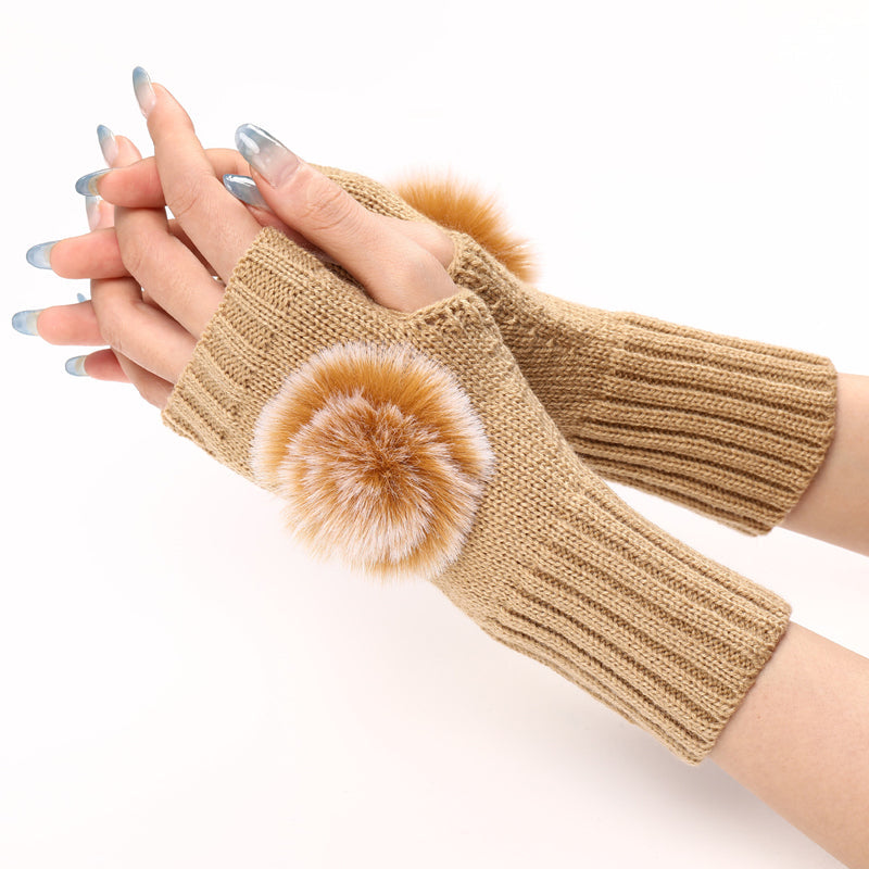 Gants Chauds De Couleur Unie