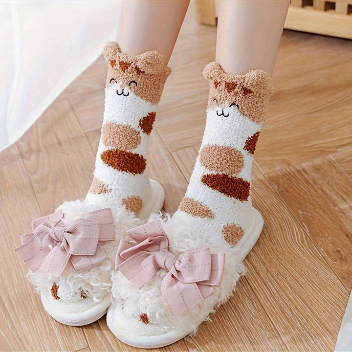 Chaussettes Chaudes De Dessin Animé