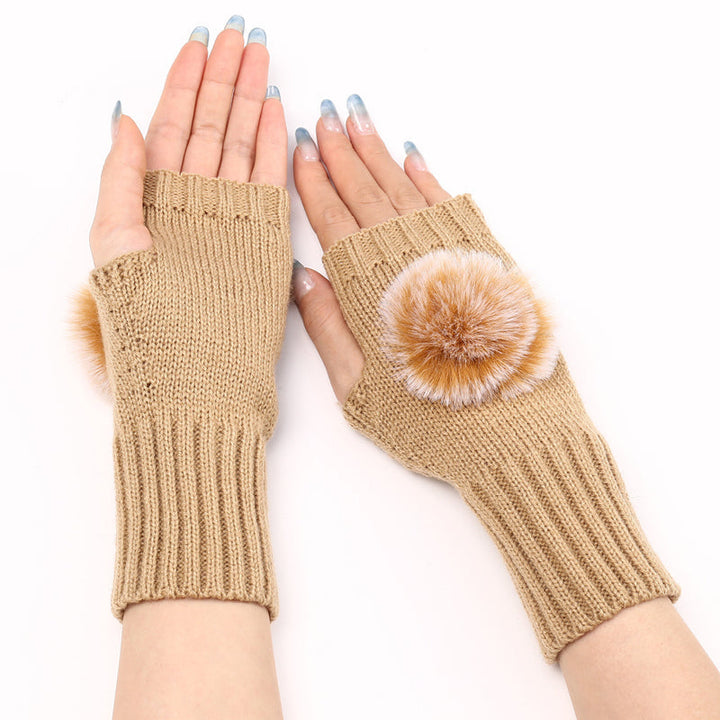 Gants Chauds De Couleur Unie