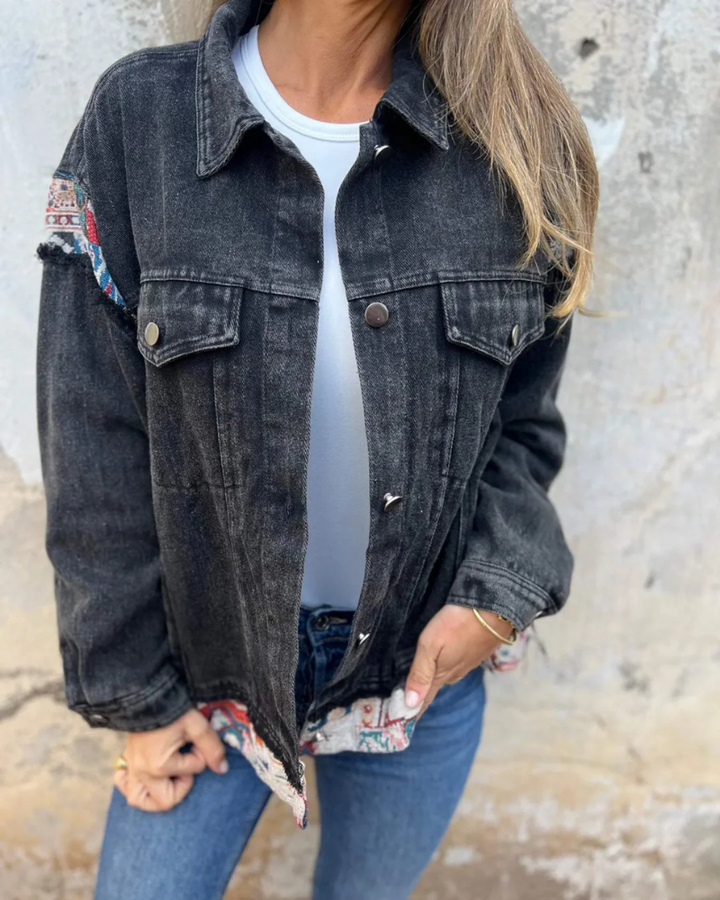 Yulia - Casual Denim Patchwork Jacket