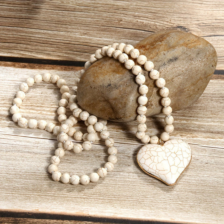 Collier Pendentif En Perles Bohème