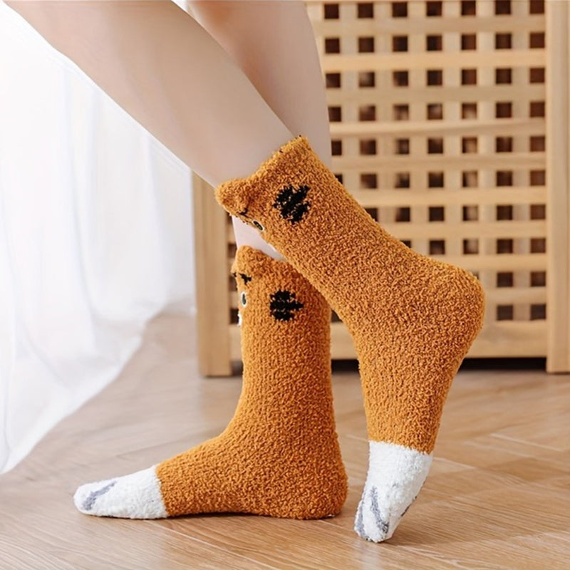 Chaussettes Chaudes De Dessin Animé