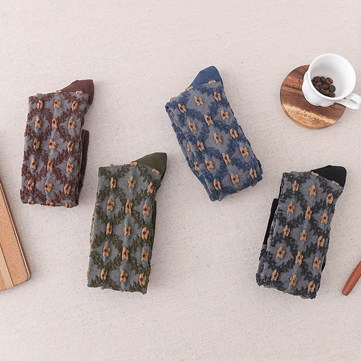 Chaussettes À Fleurs Vintage