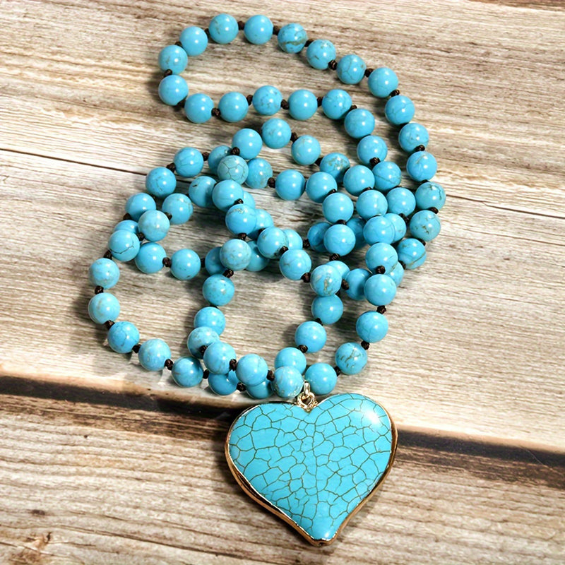 Collier Pendentif En Perles Bohème