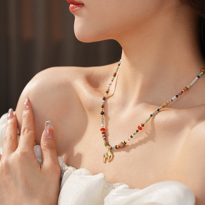Collier De Perles Colorées Bohème