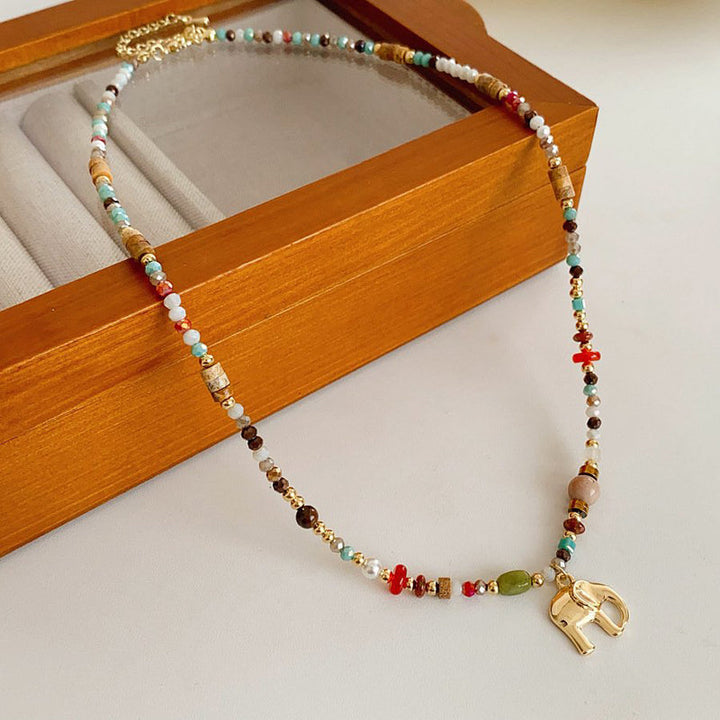 Collier De Perles Colorées Bohème