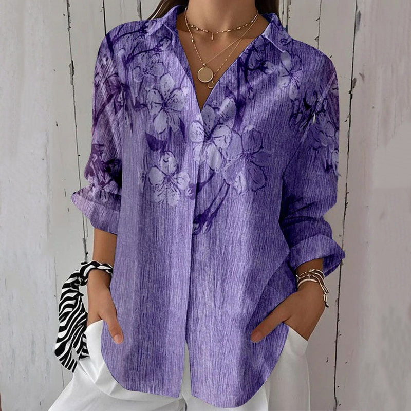 Chemisier À Imprimé Floral Vintage