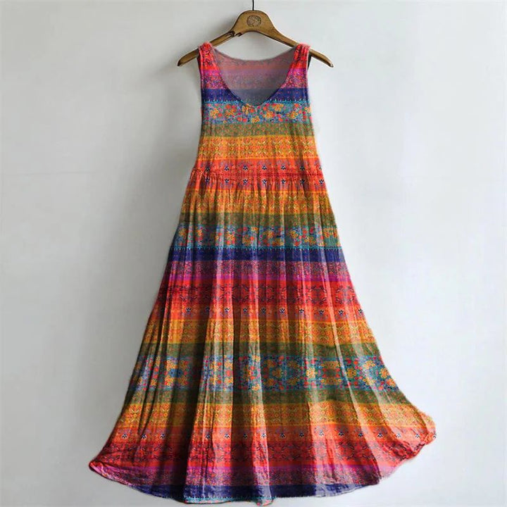 Robe À Imprimé Ethnique Vintage