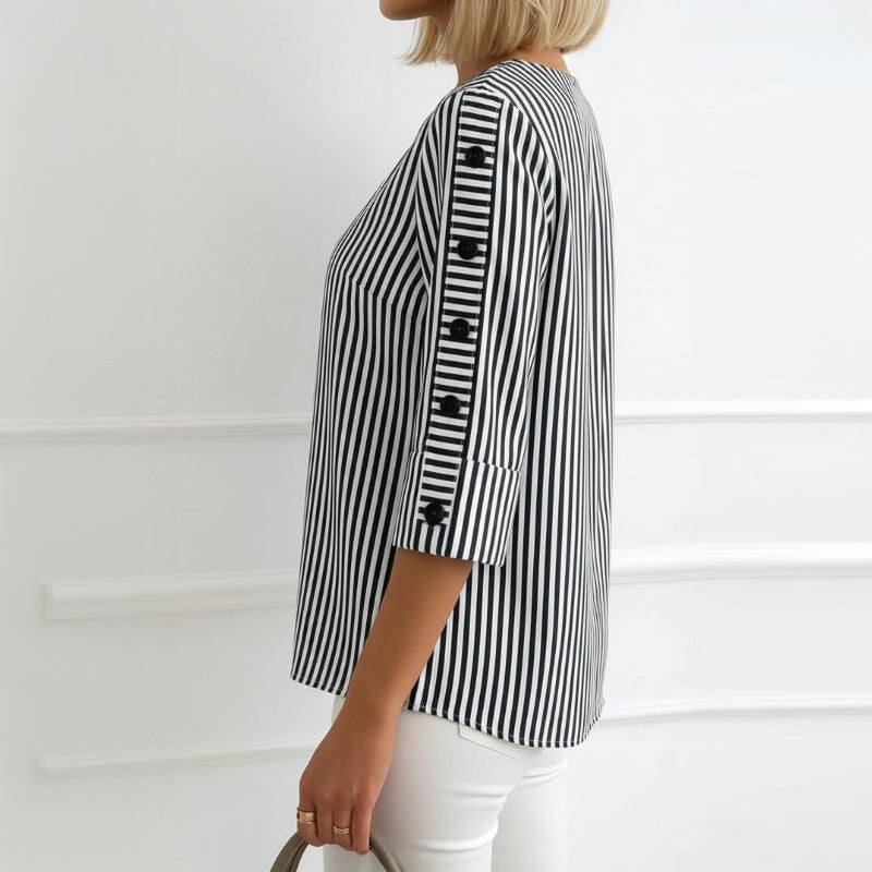 Blouse Rayée Décontractée