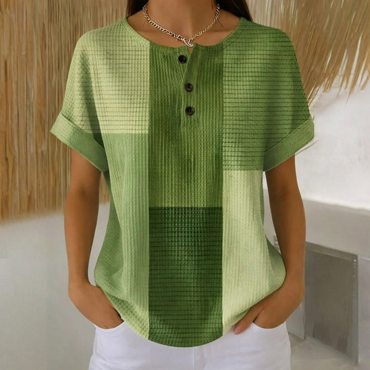 Blouse Décontractée Color-Block