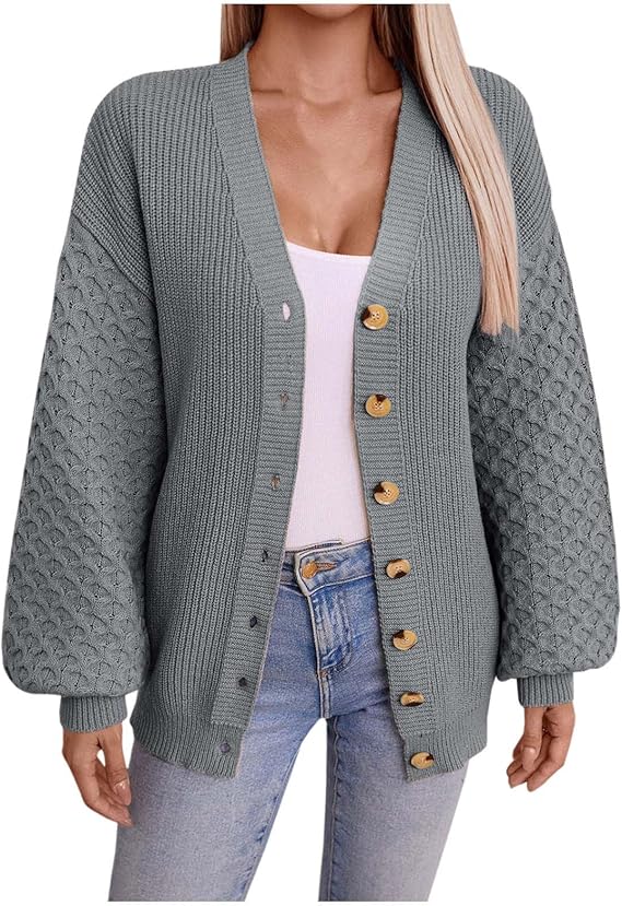 Eva™ | Oversized Knitted Vest with V-Neck and Button Closure