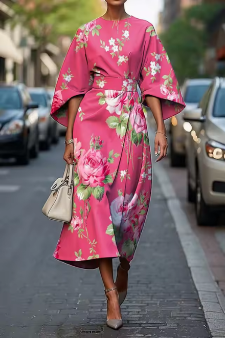 Moxlan | Robe Fleurie Élégante