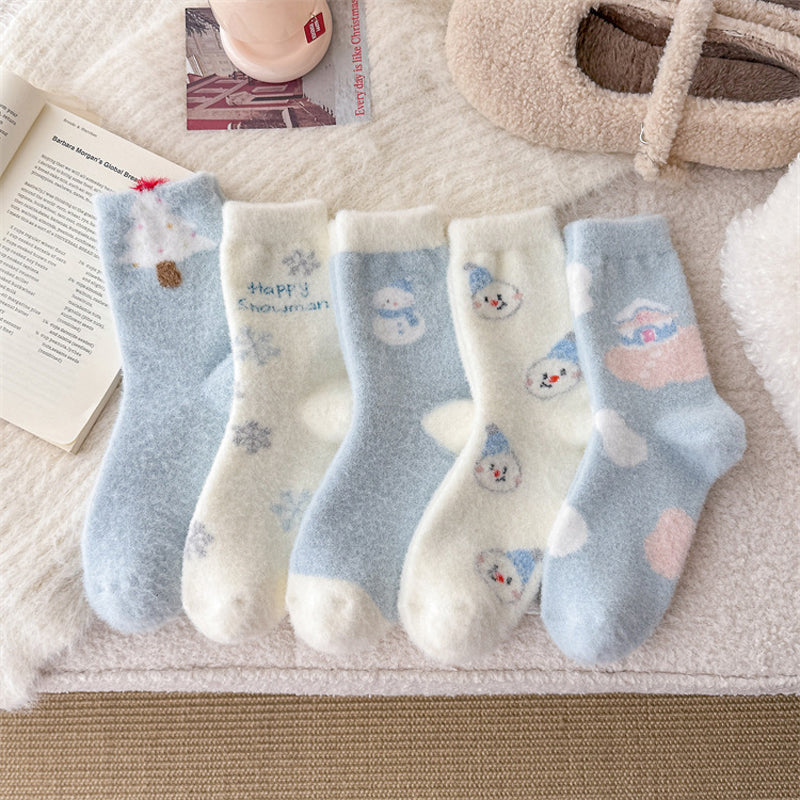 Chaussettes Chaudes De Dessin Animé