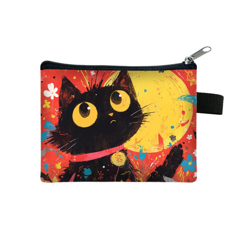 Porte-Monnaie Chat De Dessin Animé