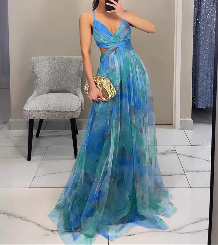 Beatriz | Élégance Florale en Maxi Robe