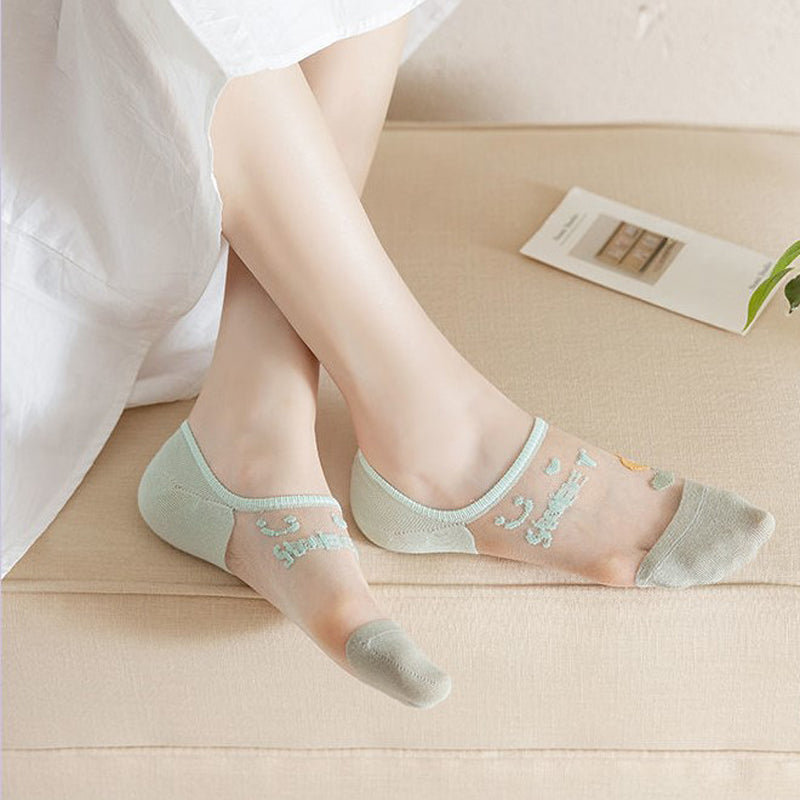 Chaussettes Fleuries Respirantes